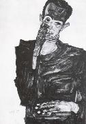 Egon Schiele, Self portrait